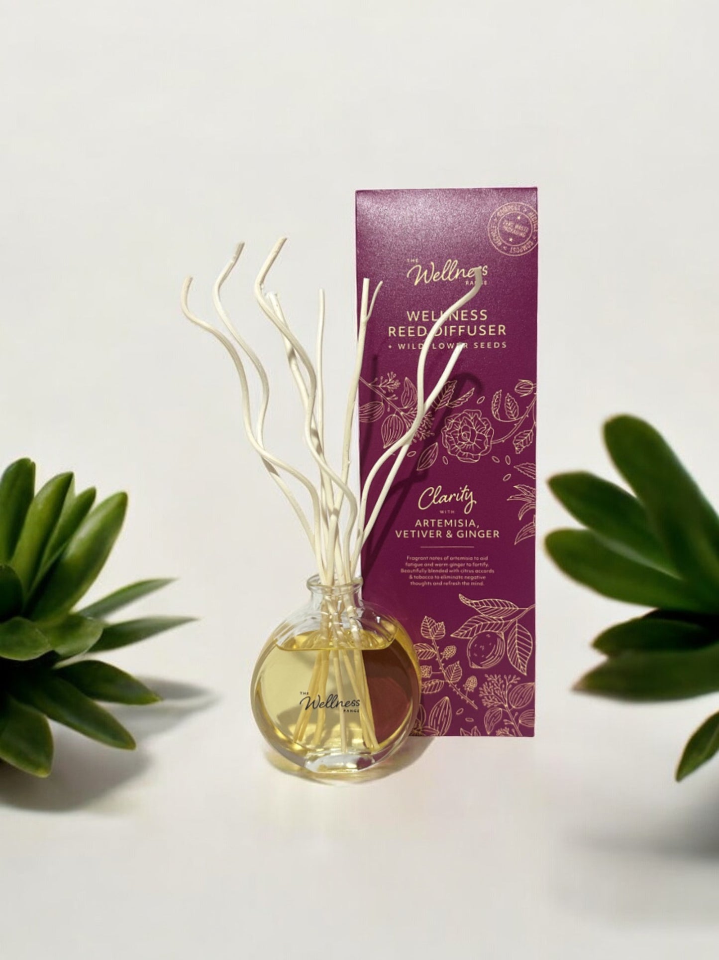 Clarity Wellness Reed Diffuser with Artemisia, Vetiver & Ginger