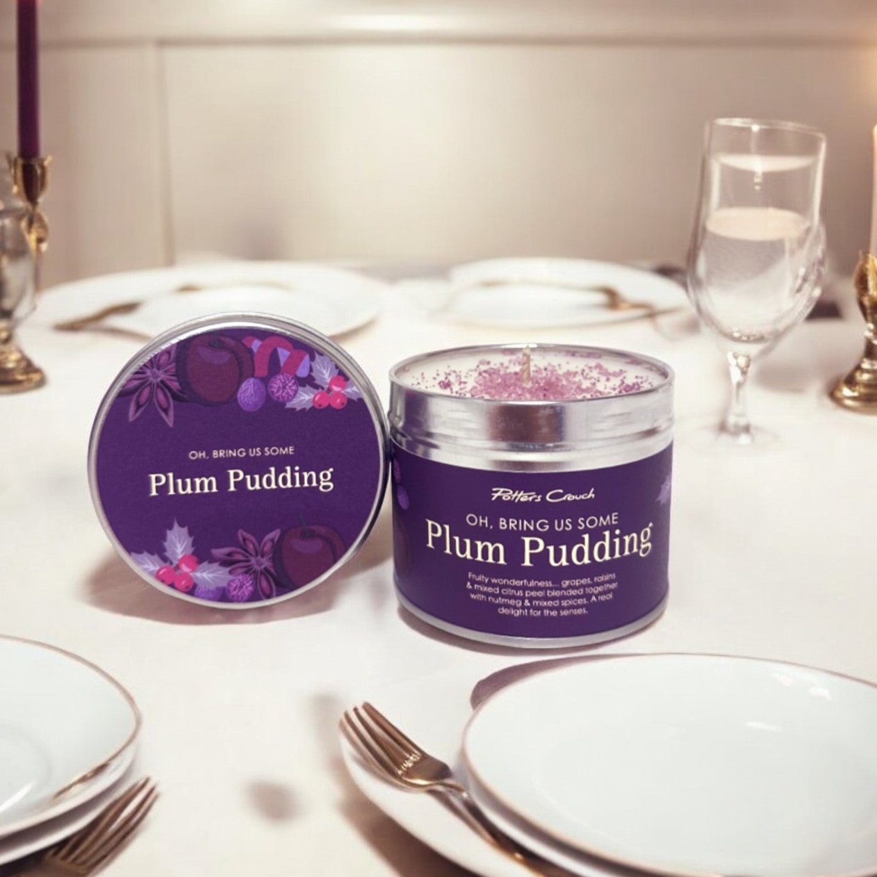 Plum Pudding Candle